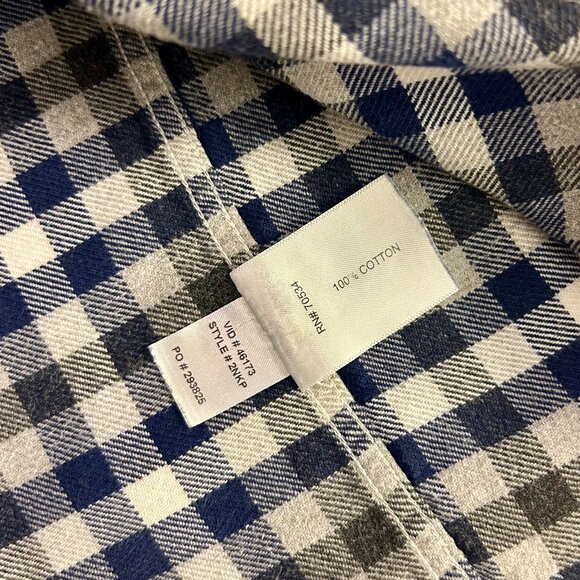 Orvis: Plaid "Luxury Flannel" Long-Sleeved Shirt - Picture 3 of 5